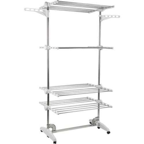 Multi-function Coat Rack Removable Bedroom Hanging Clothes Rack With Wheels Floor Standing Coat Rack Hanger Closet Organizer HWC