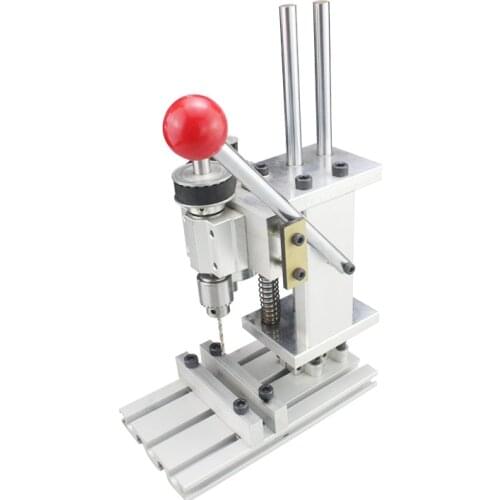 Multifunctional High Precision Drill Tapping Machine 24V Mini Low Speed Tapping Machine Miniature Bench Drill Milling Machine