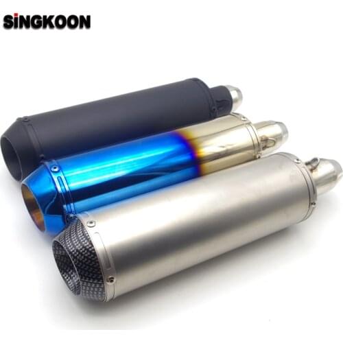 The Newest 51mm Inlet Universal motorcycle exhaust Pipe scape moto silencieux FOR s1000rr 2018 xmax bandit 1200 y15zr 600 hornet