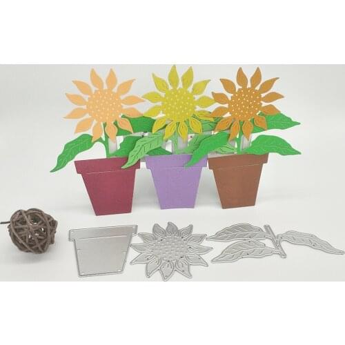 New sunflower flower metal cutting mold, photo frame craft mold, DIY scrapbook, photo album paper card making decoration