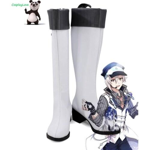 CosplayLove Idolish7 Cosplay Shoes White KUJO TENN Cosplay Shoes Boots For Halloween Christmas