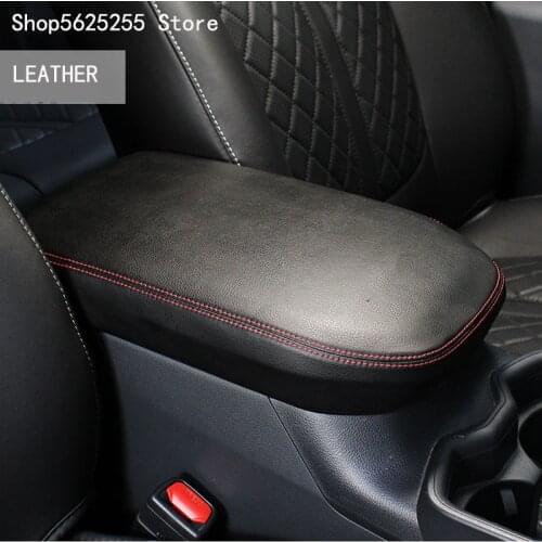 Armrest Box Leather Case Control Pad Modified Anti-dirty Protection For Toyota RAV4 RAV-4 2019 2020 Car Accessories