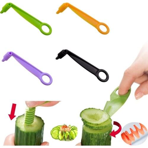 Slicer Cutter Manual Spiral Screw Slicer Potato Carrot Cucumber Vegetables Spiral Knife Kitchen Accessories Tools
