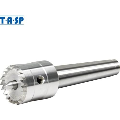 TASP 1" & 7/8" Heavy Duty Woodworking Tailstock Live Center Crown Super Spring Point Bearing Drive Center For Wood Lathe MT2 MT1