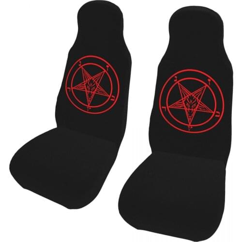 Universal Templar Pentagram Baphomet Front Seat Cover Decorate car seat cushions to prevent stains for Car SUV