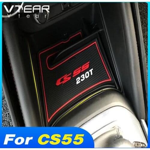 Vtear Car Interior Central Control Armrest Storage Box Decoration Cup Holder Styling Trim Accessories Parts For Changan CS55