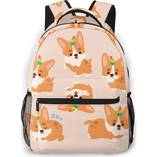 Women Backpack Kids School Bag for Teenage Girls Kawaii Dog Unicorn Character Laptop Notebook Bagpack Travel Back Pack 2021