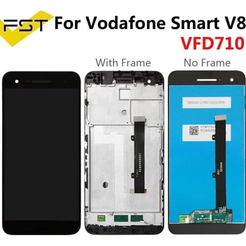 5.5''For Vodafone Smart V8 VFD710 VFD 710 LCD Display Touch Screen Phone Digitizer Assembly With Frame High Quality+Tools
