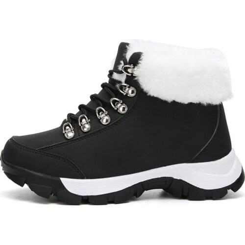 Winter Boots Women Warm Winter Snow Boots Ankle Booties Woman White Shoes for Women Platform Boots Gothicsr54