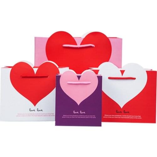 100pcs Festival gift bag for Gifts Jewelry Wedding Birthday Party High Quality Christmas Event Party Lovely Cute Paper Bags