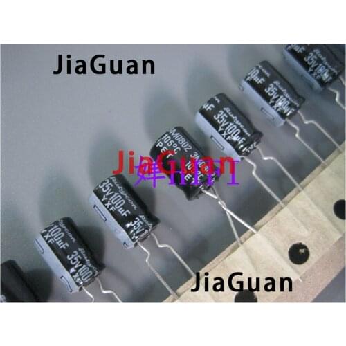 20PCS RUBYCON YXF 35V100UF 8x11.5MM electrolytic capacitor 100uf 35v yxf 100uF/35V high frequency low resistance long life