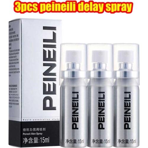 3PCS Peineili Sex Delay Spray for Men Male External Use Anti Premature Ejaculation Prolong 60 Minutes SEX Penis Enlargment Pills