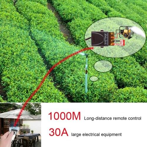 433 MHz AC 220V 30A Remote Control Switch Water Pump Factory Motor LED Remote Control Electrical On/Off Remote Control Receiver