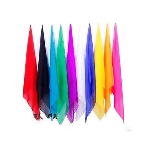 Free Shipping 10 Pcs/Lot Magic Silk 30x30cm ( Random Color ) - Magic Trick, Fun Magic,Party Magic Props,Accessories,Magia Toys