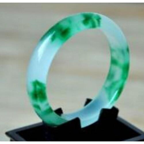 Free Shipping 100% Chinese Natural Green stone Chinese Bangle Bracelet 56mm---63mm