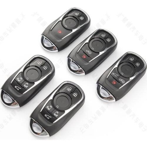 DAKATU For Buick Envision GL8 Verano Regal GS Smart Card Cover Remote Key Shell Case With HU100 Insert Emergency Key Blank