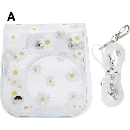 Foto Bag Transparent Small Camera Bag PVC Case with Shoulder Strap for Fujifilm Instax Mini 11/9/8