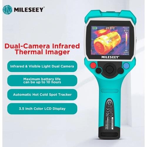 Infrared Thermal Imager Dual-Camera Infrared Temperature Thermal Imaging With Rechargeable Li-On Battery thermal camera
