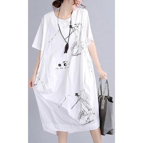 Летние платья больших размеров IQKXAJO China At AliExpress