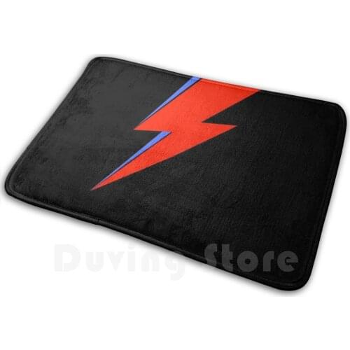 Bowie Ziggy Mat Rug Carpet Anti-Slip Floor Mats Bedroom David Bowie Bowie Ziggy Aladdin Sane Lightning Lightning Bolt Symbol