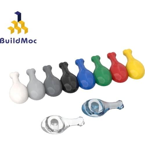 BuildMOC 33057 Chicken Drumstick 42876 88432 For Building Blocks Parts DIY Construction Creative gif