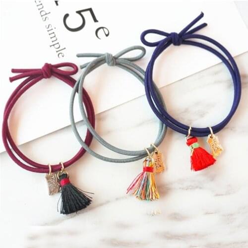 Fashion Hair Accessories Elastic Hair Bands Fringed Women and Girls Hair Dress