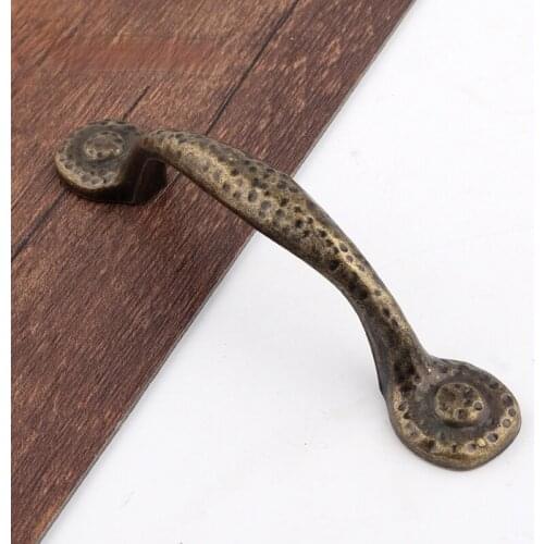 Nieuwe Hamer Textuur Keuken Lade Kast Deurklink Vintage Meubels Knoppen Antieke Houten Box Case Kast Pull Handvat