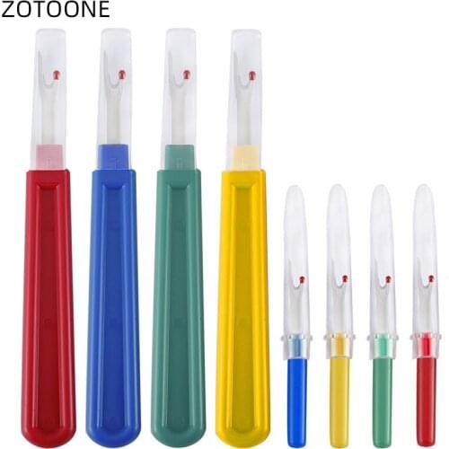 ZOTOONE 8Pcs/Set Plastic Handle Craft Thread Cutter Seam Ripper Stitch Unpicker Sewing Tool Cross-Stitch Sewing Thread Remover