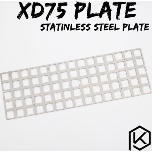 Stainless steel plate for xd75re 60% custom keyboard Mechanical Keyboard Plate support xd75re xd75 mx plate xd75am