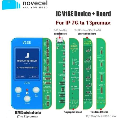 JC V1S LCD Screen True Tone Programmer for iPhone 7 to 12 pro max Battery Fingerprint Battery Dot Matrix Read Write Repair Tools