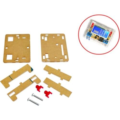 Acrylic Clear Case Shell Housing Box For 3A DC-DC Step down LCD Display Voltmeter Diy Kit
