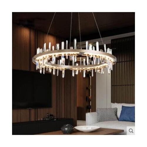 Post-modern luxury crystal chandelier living room restaurant designer model room custom round personalized creative simple lamp