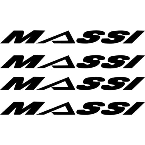 Custom Vinyl Cut Decal Sticker For Bicycle MASSI Art Decor , 4 X PEGATINAS STICKER VINILO PACK MASSI Bicicleta Bike Vinyl