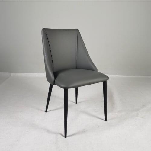 Chinafurniture Factory direct selling Metal leg wholesale black PU seat luxury dining chair outdoor dining chairs
