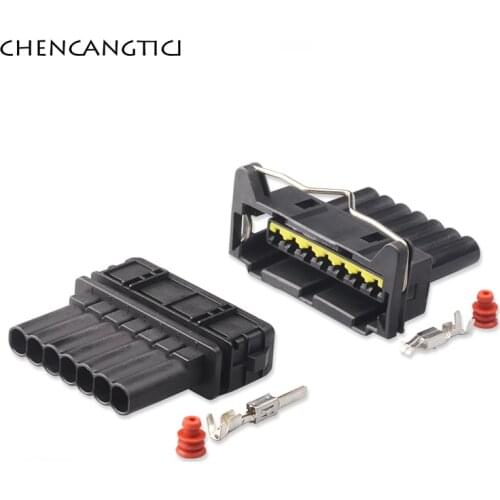 1 Set 7 Pin Way Sensor Connector Sealed Housing Adapter Plastic Car Socket Automotive Electrical Waterproof Male or Female Plug