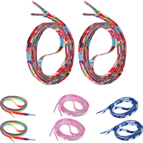 1 Pair Roller Skates Knitted Shoelace Strings Accessories for Hockey and Ice Skates Boots