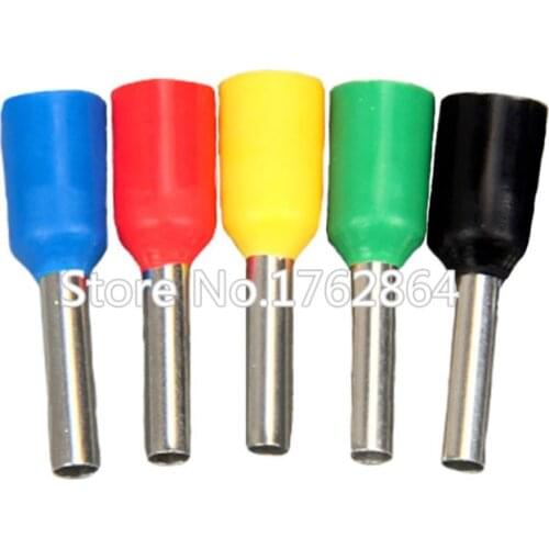 100PCS/LOT Crimp terminal pre-insulated bootlace electrical terminales cable crimps cable sleeves VE03/05/10/15/16/75