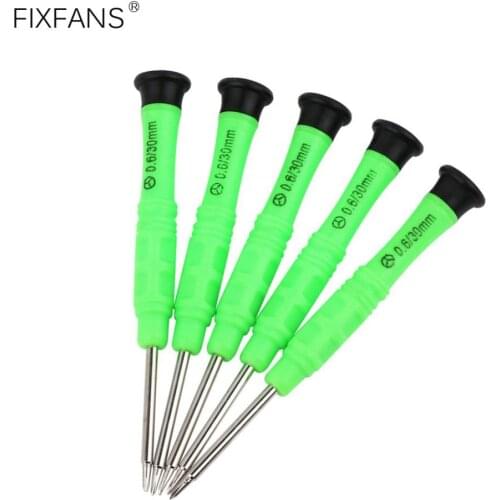 FIXFANS 5Pcs 0.6mm Y Tip Tri-point Tri Wing Precision Mini Screwdriver for iPhone 7 7 Plus 8 X for Apple Watch Repair Open Tools