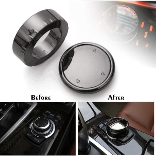 Car Multimedia Button Cover Knob Frame Trim For BMW F10 F20 F30 For NBT Controller Only Ceramic For iDrive Button