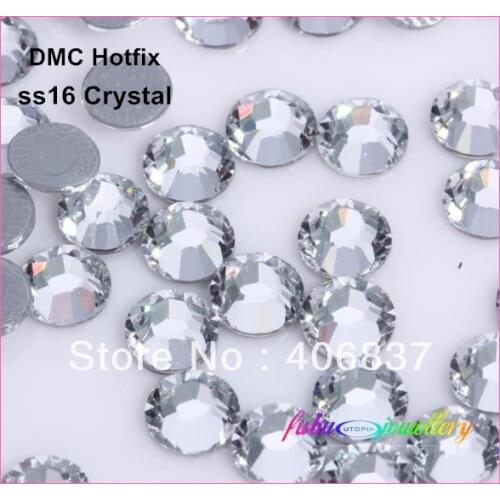 Free Shipping! 1440pcs/Lot, ss16 (3.8-4.0mm) High Quality DMC Crystal Iron On Rhinestones / Hot fix Rhinestones