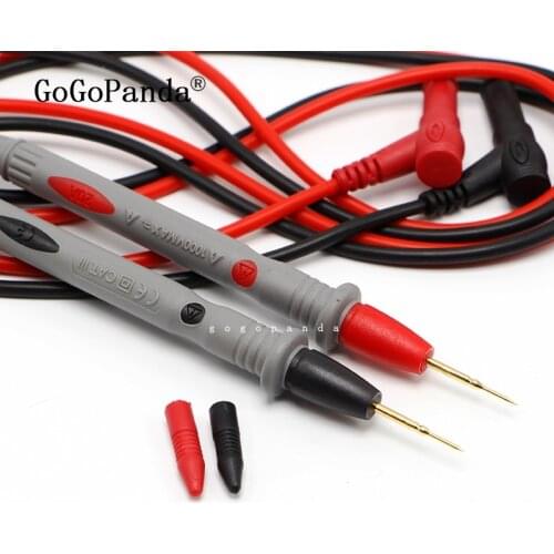 Free Shipping A18-J Test Probe Gold Plated Silicone Wire For Digital Multimeter Ultra Copper 1000V 20A Leads