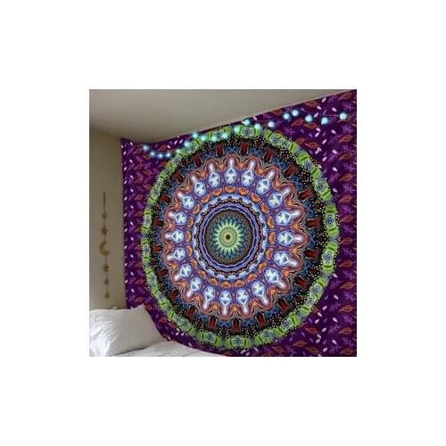 Bohemian Tapestry Colorful Mandala Tapestry Wall Hanging Witchcraft Bohemian Home Art Psychedelic Decor