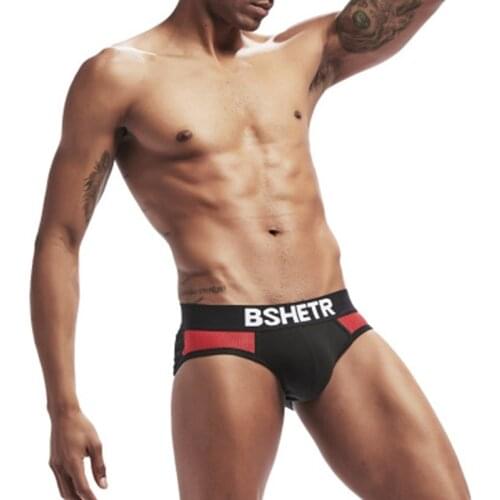 BSHETR Brand Breathable Cueca Boxer Shorts homme Cotton Mens Underwear U Convex Pouch Sexy Male Underpants men boxer Gay Panties
