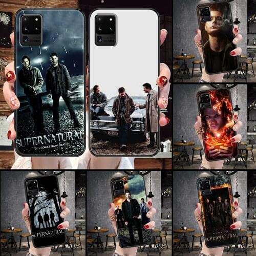 Supernatural Phone case For Samsung Galaxy Note 4 8 9 10 20 S8 S9 S10 S10E S20 Plus UITRA Ultra black tpu cell cover fashion