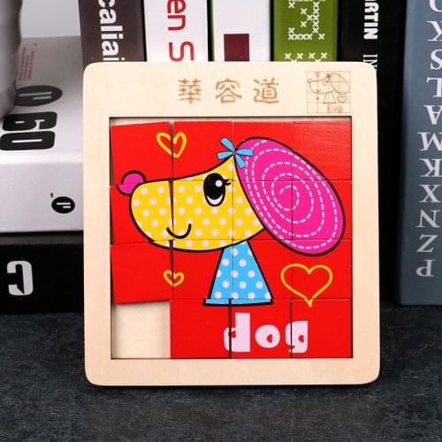 Digital Wooden Puzzle Jigsaw Puzzle Elementary School Children Brain Intelligence Development Educational Toy P123