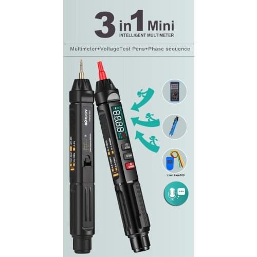 KKMoon KKM100-ENG Multimeter Utility Direct Current AC Resistance Capacitance Diode Bu-zzer Temperature Detect Voice Broadcast