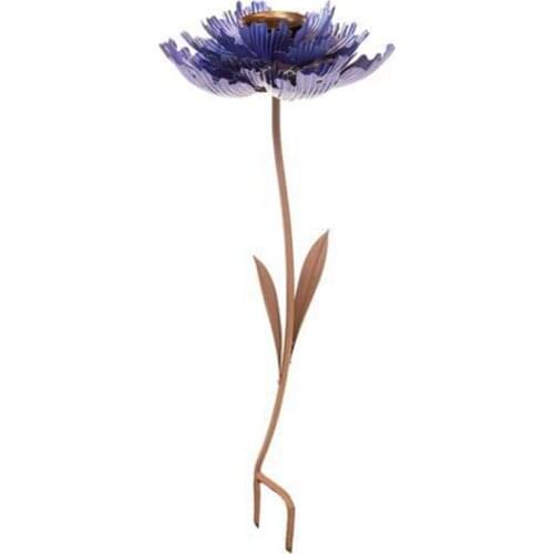 Birds Feeder Vertical Purple Spider Peony Shape Outdoor Birdfeeders For Wild Birds Finch And Bluebird Hangering