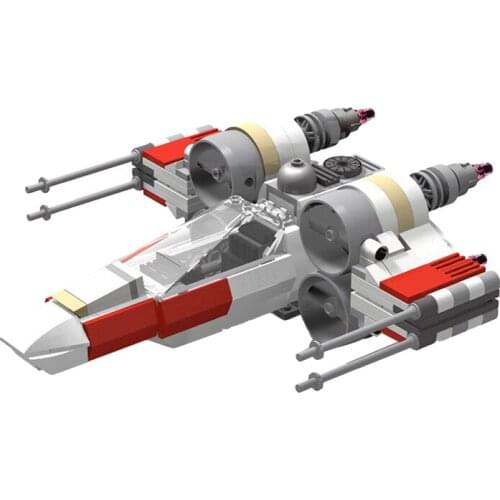 Space War Aircraft Fighter MOC-41925 Damerons X-wing T65 Bricks Space Series War Poe high-tech Building Blocks Toys Kid Gift