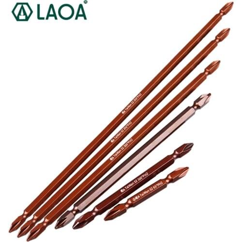 LAOA Phillips Screwdriver Bit Electric Screwdriver head Magnetic PH2 Bit S2 Alloy steel Lengthen cross screwdriver