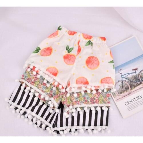 Girls Cotton Shorts Baby Floral Printed Pants Fashion Newborn Bloomers Toddler Summer Soft Fabric Short 0-4 Years